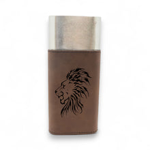 Load image into Gallery viewer, Cigar Case with Cutter - Lion - Leather