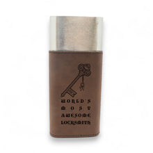 Load image into Gallery viewer, Cigar Case with Cutter - Worlds most awesome locksmith - Leather