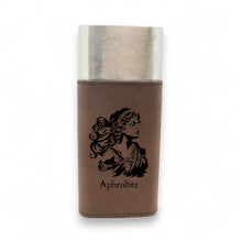 Load image into Gallery viewer, Cigar Case with Cutter - Aphrodite Goddess of Love - Leather