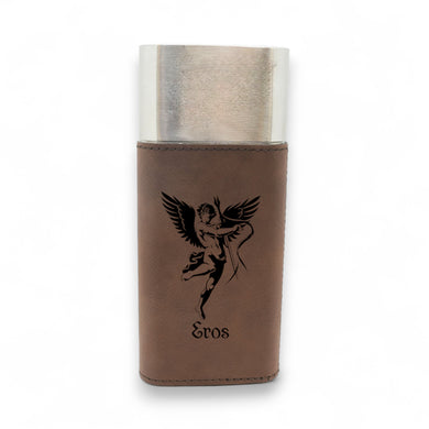 Cigar Case with Cutter - Eros God of Love - Leather