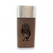 Load image into Gallery viewer, Cigar Case with Cutter - Burrowing Owl - Leather