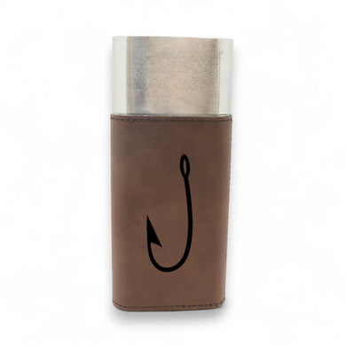 Cigar Case with Cutter - Fish Hook - Leather