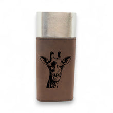 Load image into Gallery viewer, Cigar Case with Cutter - Giraffe - Leather