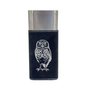 Cigar Case with Cutter - Burrowing Owl - Leather