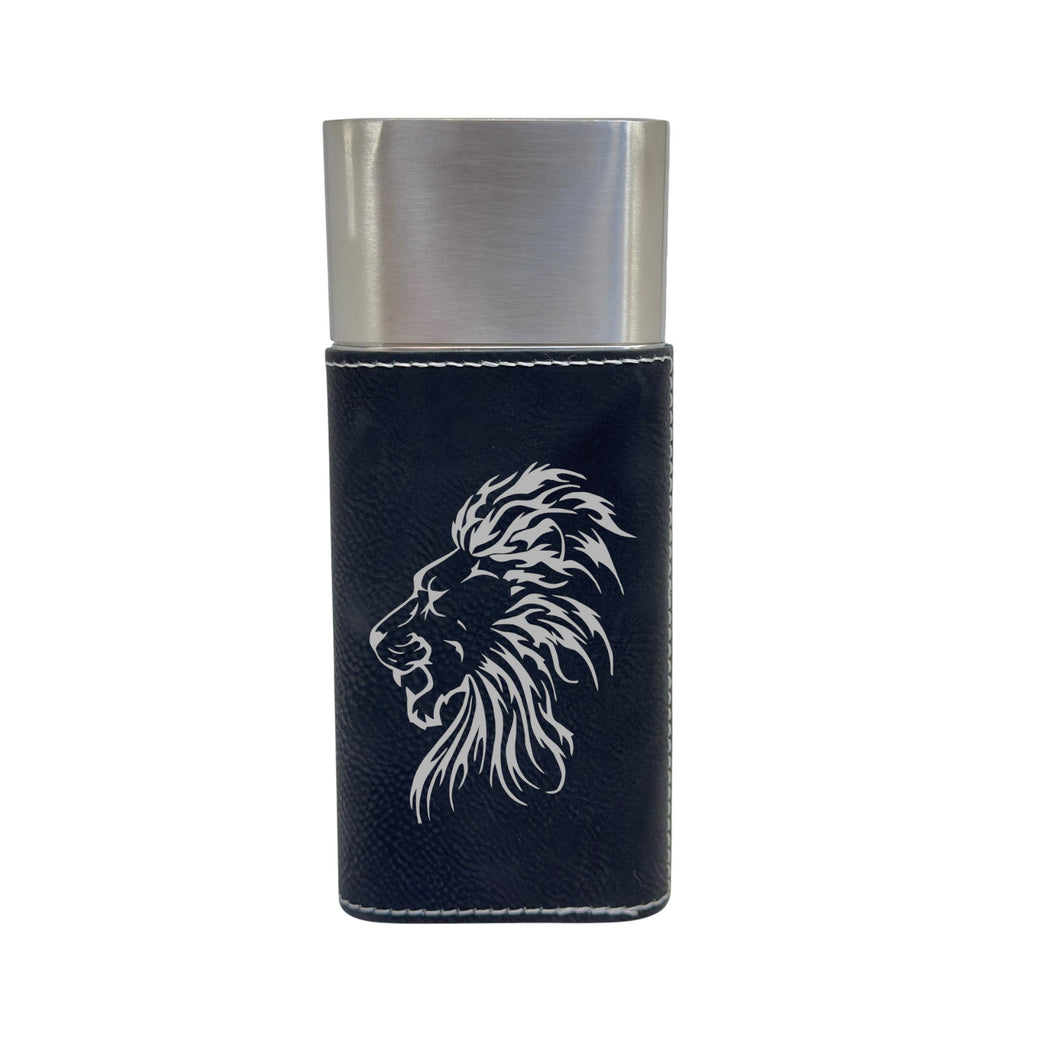 Cigar Case with Cutter - Lion - Leather