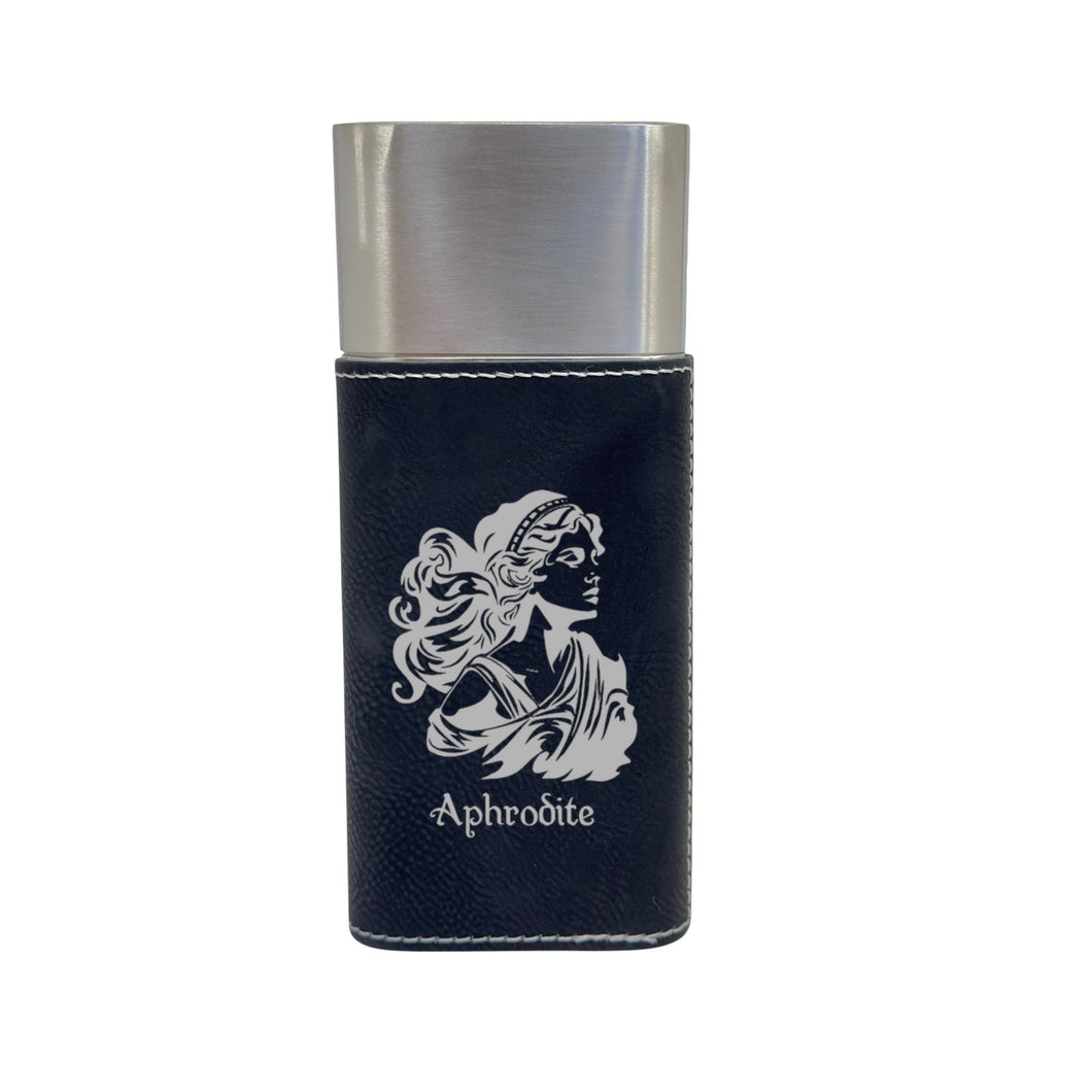 Cigar Case with Cutter - Aphrodite Goddess of Love - Leather
