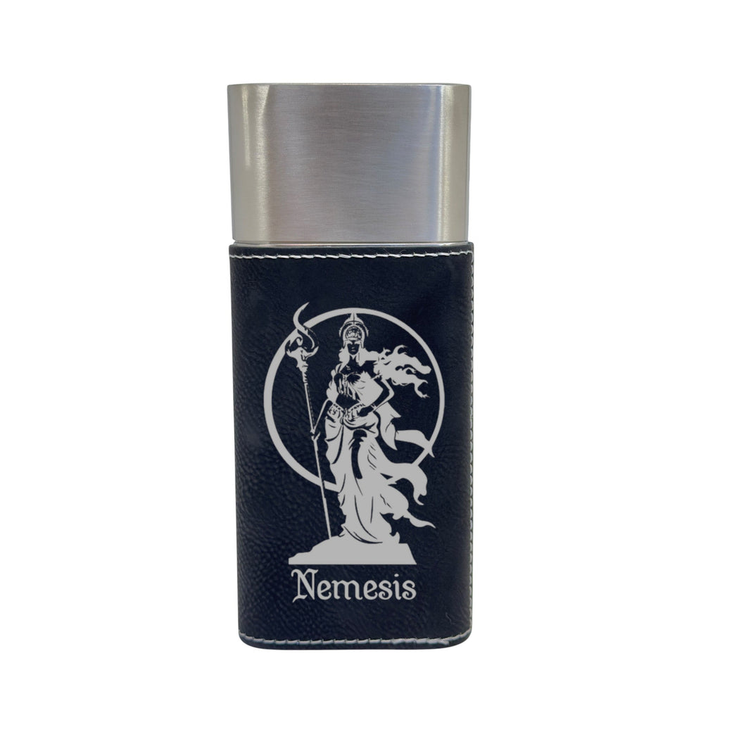 Cigar Case with Cutter - Nemesis Goddess of Revenge - Leather