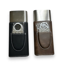 Load image into Gallery viewer, Cigar Case with Cutter - 221b Leather