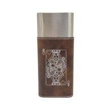 Load image into Gallery viewer, Cigar Case with Cutter - Queen of Hearts - Leather