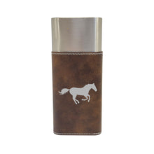 Load image into Gallery viewer, Cigar Case with Cutter - Running Horse - Leather