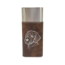 Load image into Gallery viewer, Cigar Case with Cutter - Golden Doodle - Leather