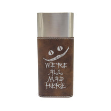 Load image into Gallery viewer, Cigar Case with Cutter - We&#39;re all mad here - Leather