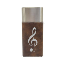 Load image into Gallery viewer, Cigar Case with Cutter - Treble Clef note - Leather