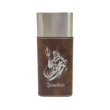 Load image into Gallery viewer, Cigar Case with Cutter - Poseidon God of the Sea - Leather