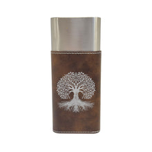 Load image into Gallery viewer, Cigar Case with Cutter - Celtic Tree of LIfe - Leather