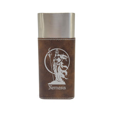 Load image into Gallery viewer, Cigar Case with Cutter - Nemesis Goddess of Revenge - Leather