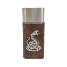 Load image into Gallery viewer, Cigar Case with Cutter - Coiled Snake - Leather