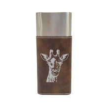 Load image into Gallery viewer, Cigar Case with Cutter - Giraffe - Leather