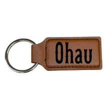 Load image into Gallery viewer, Keychain - Rectangle - Oahu - Leather