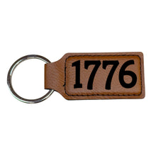 Load image into Gallery viewer, Keychain - Rectangle - 1776 - Leather