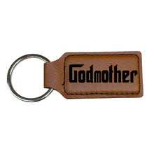 Load image into Gallery viewer, Keychain - Rectangle - Godmother - Leather