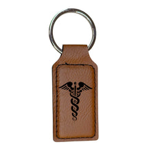 Load image into Gallery viewer, Keychain - Rectangle - Pharmaceutical Hermes - Leather
