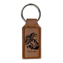 Load image into Gallery viewer, Keychain - Rectangle - Aphrodite - Leather