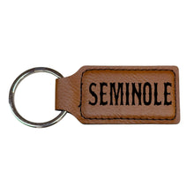 Load image into Gallery viewer, Keychain - Rectangle - Seminole - Leather