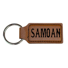Load image into Gallery viewer, Keychain - Rectangle - Samoan - Leather