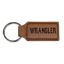 Load image into Gallery viewer, Keychain - Rectangle - Wrangler - Leather