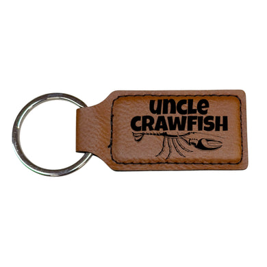 Keychain - Rectangle - Uncle Crawfish - Leather