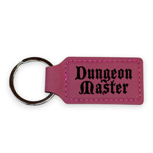 Load image into Gallery viewer, Keychain - Rectangle - Dungeon Master - Leather
