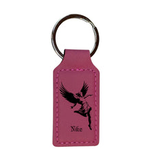 Load image into Gallery viewer, Keychain - Rectangle - Nike Goddess of Victory - Leather