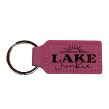 Load image into Gallery viewer, Keychain - Rectangle - Lake Junkie - Leather