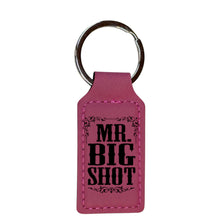 Load image into Gallery viewer, Keychain - Rectangle - Mr Big Shot - Leather