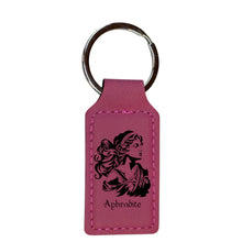 Load image into Gallery viewer, Keychain - Rectangle - Aphrodite - Leather