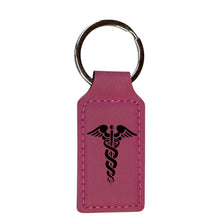 Load image into Gallery viewer, Keychain - Rectangle - Pharmaceutical Hermes - Leather