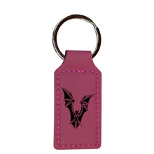 Load image into Gallery viewer, Keychain - Rectangle - The Bat - Leather