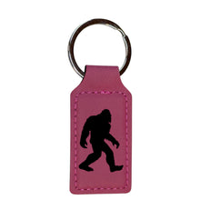 Load image into Gallery viewer, Keychain - Rectangle - Bigfoot Sasquatch - Leather