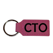 Load image into Gallery viewer, Keychain - Rectangle - CTO - Leather