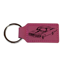 Load image into Gallery viewer, Keychain - Rectangle - Impala - Leather