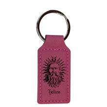 Load image into Gallery viewer, Keychain - Rectangle - Helios God of the Sun - Leather