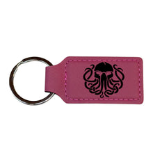 Load image into Gallery viewer, Keychain - Rectangle - Cthulhu - Leather