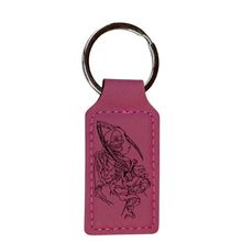 Load image into Gallery viewer, Keychain - Rectangle - Dealer of Death Grim Reaper - Leather