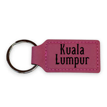 Load image into Gallery viewer, Keychain - Rectangle - Kuala Lumpur - Leather