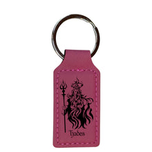 Load image into Gallery viewer, Keychain - Rectangle - Hades God of the Underworld - Leather