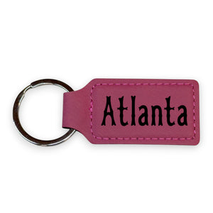 Keychain - Rectangle - Atlanta - Leather