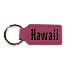 Load image into Gallery viewer, Keychain - Rectangle - Hawaii - Leather