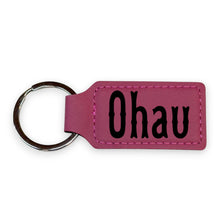 Load image into Gallery viewer, Keychain - Rectangle - Oahu - Leather