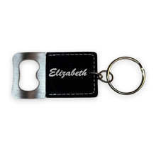 Load image into Gallery viewer, Keychain - Bottle Opener -PERSONALIZED - Leather